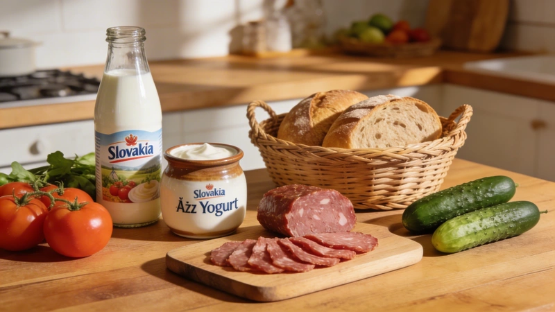 Porovnanie nákupov – kvalitné potraviny na drevenom stole